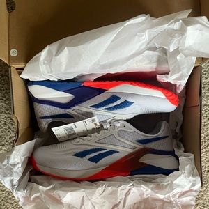 Reebok Men's White Blue Red Nano X2  Shoes CrossFit